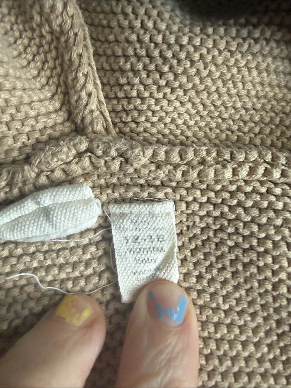 Baby Gap Neutral Beige Knit Sweater Set- Soft Textured Size 12-18 months